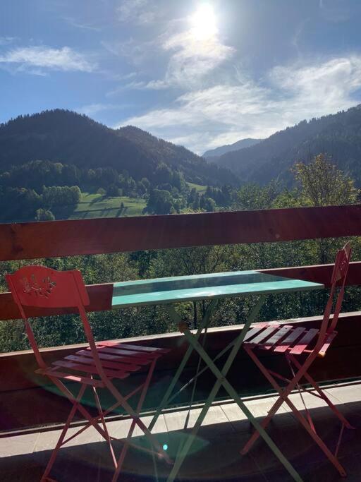 Appartement Vue Piste De Ski Praz-sur-Arly Eksteriør billede
